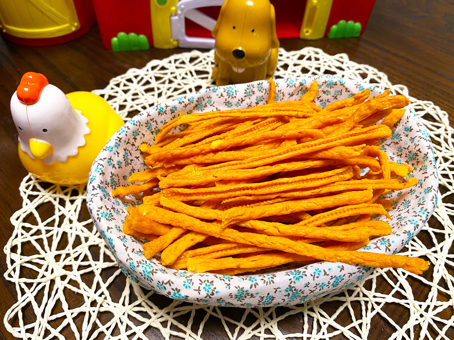 Chicken Carrot Yolk Strips