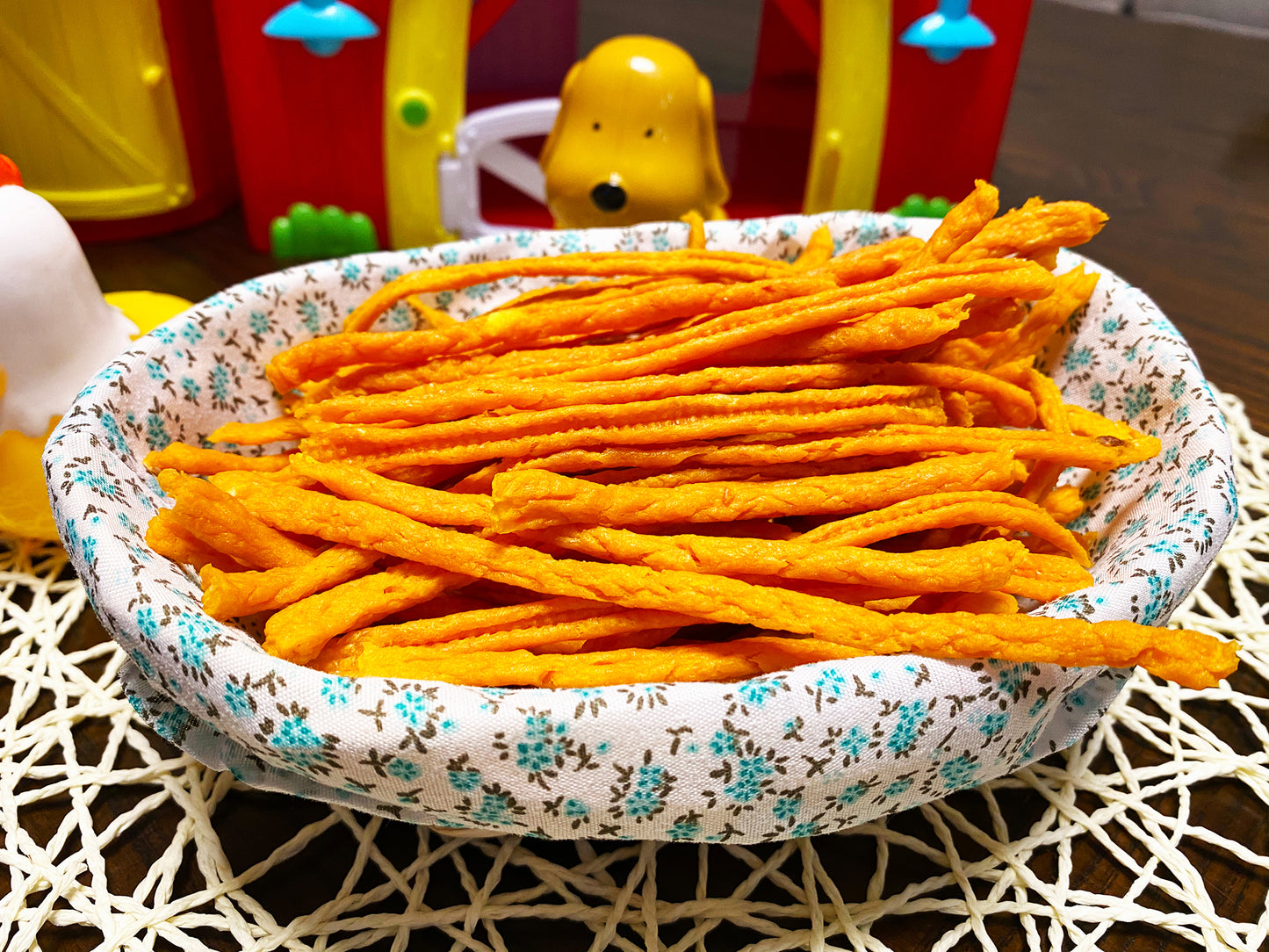 Chicken Carrot Yolk Strips